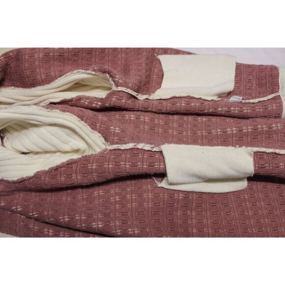 Rique Dessali vintage Italian angora wool geometric open front knit cardigan - Picture 6 of 12